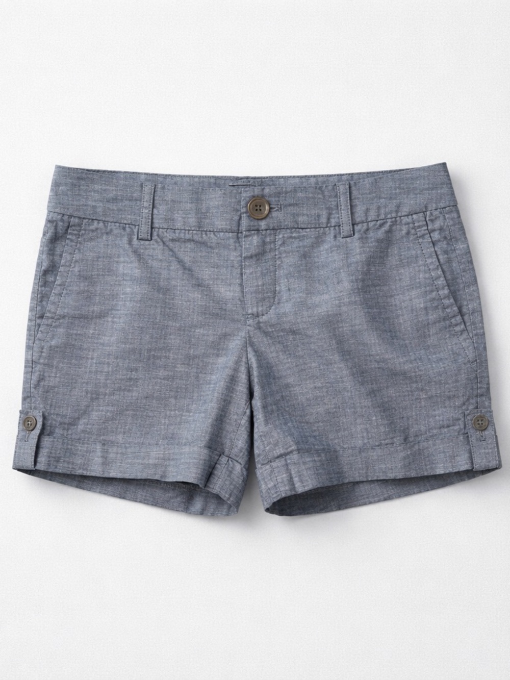Banana Republic Chambray Bermuda Shorts - Light Blue Waist 29 in Inseam 5 in.